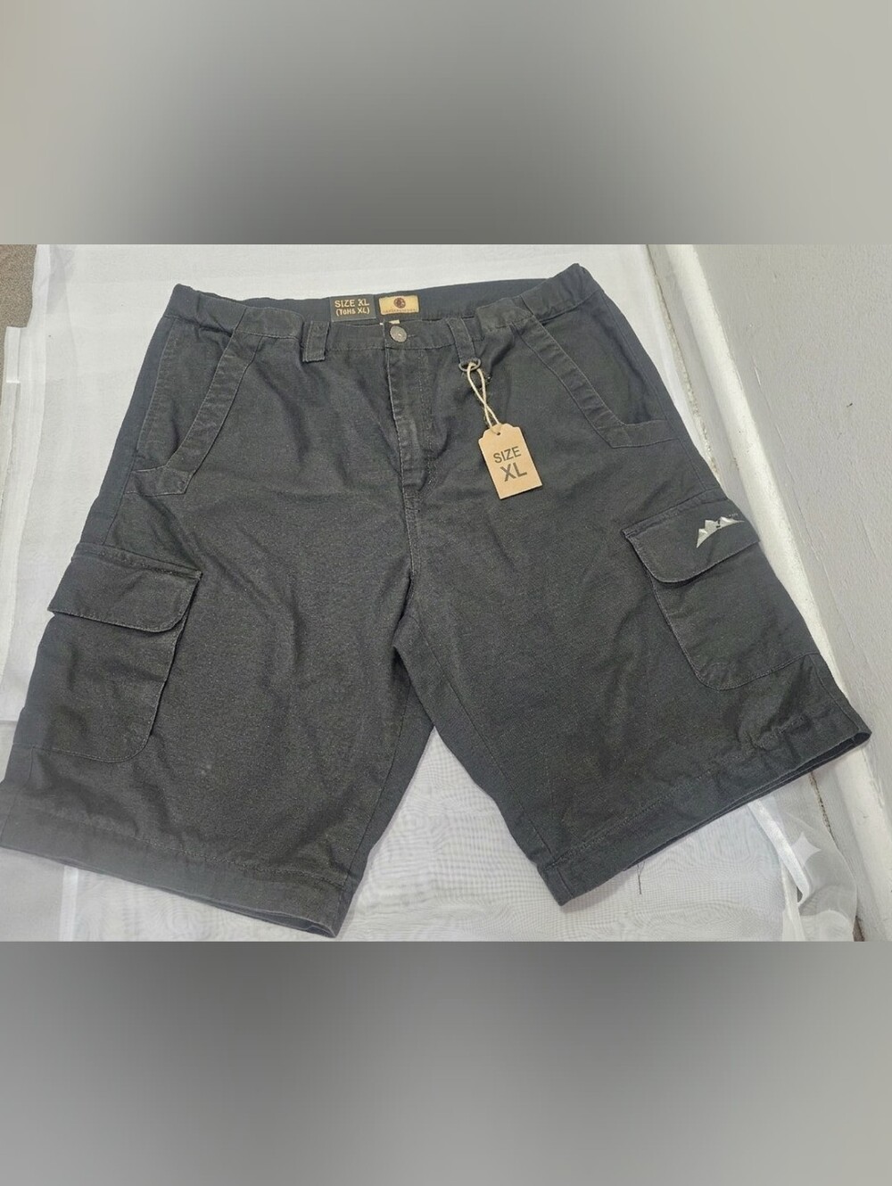 Trail Life USA Men’s Black Ripstop Cargo Shorts Pockets Size XL